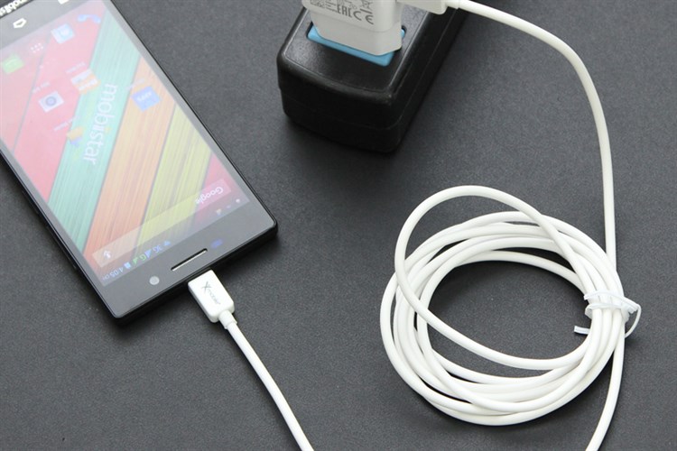 Dây cáp Micro USB 2 m Xmobile MU03 Màu Trắng