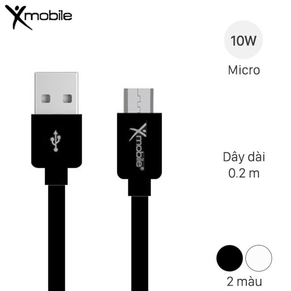 Dây cáp Micro USB 20 cm Xmobile MU03