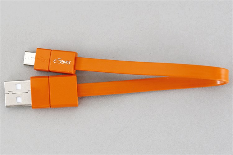 Cáp Micro USB 20cm eSaver DS026 Màu Cam