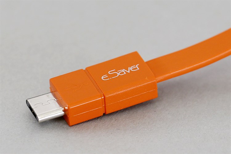 Cáp Micro USB 20cm eSaver DS026 Màu Cam