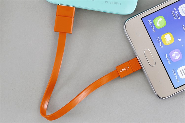Cáp Micro USB 20cm eSaver DS026 Màu Cam