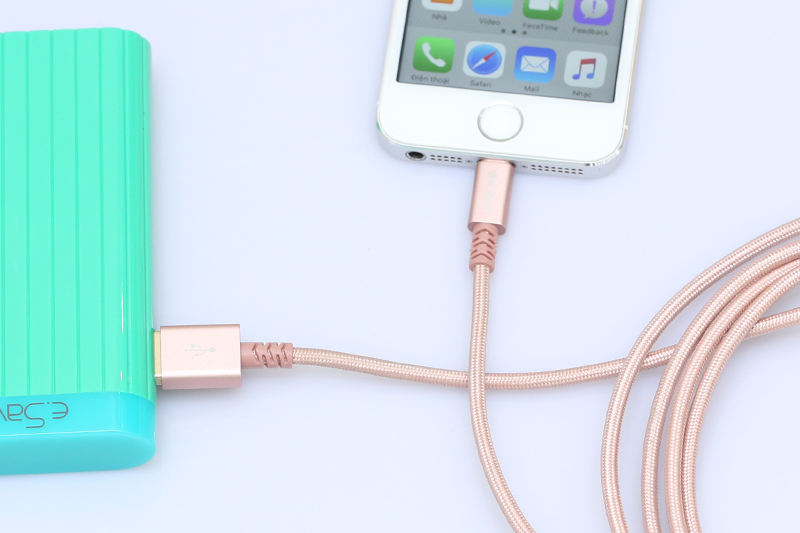 Dây cáp Lightning 2 m M-Best DS086-TB - Sạc pin cho thiết bị từ pin sạc dự phòng Dây cáp Lightning 2 m M-Best DS086-TB - Sạc pin cho thiết bị từ pin sạc dự phòng