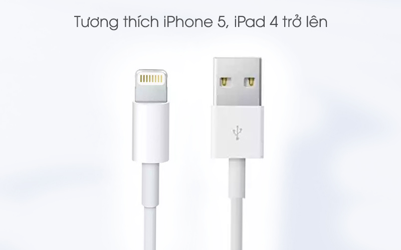 Dây cáp Lightning 2 m Apple MD819 - Dùng cho iPhone 5, iPad 4 trở lên