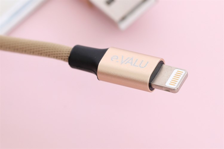 Dây cáp Lightning 1 m e.VALU LTL-01 Màu Vàng