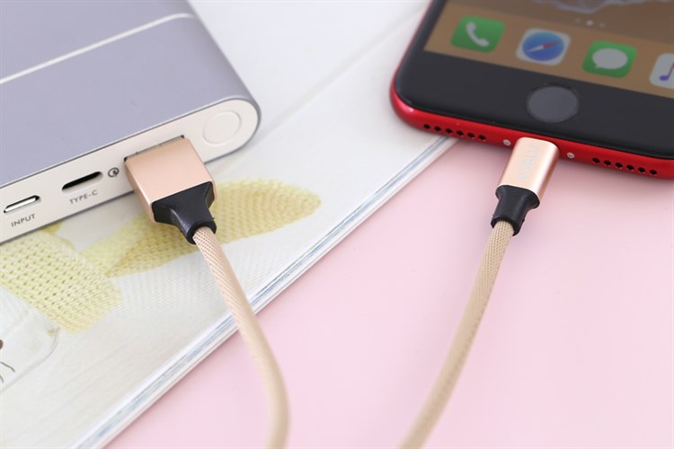 Dây cáp Lightning 1 m e.VALU LTL-01 Màu Vàng