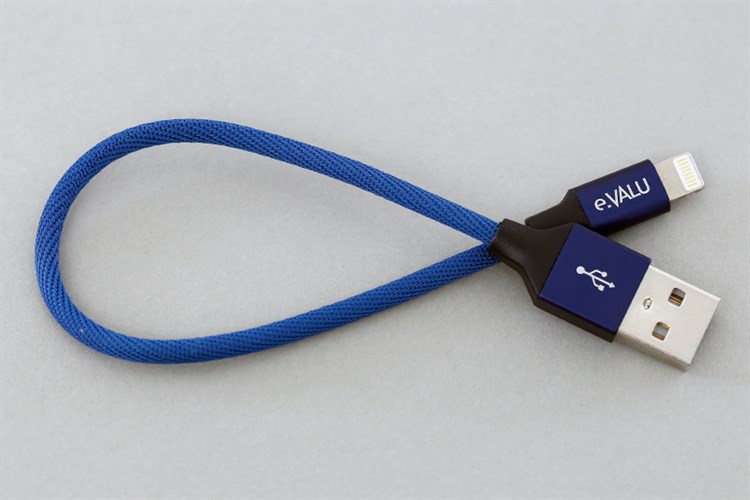 Cáp Lightning 0.2m eValu LTL-02 Màu Xanh Navy