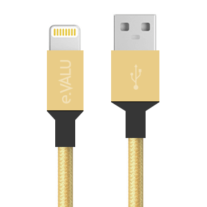 Cáp Lightning 0.2m eValu LTL-02 Màu Vàng