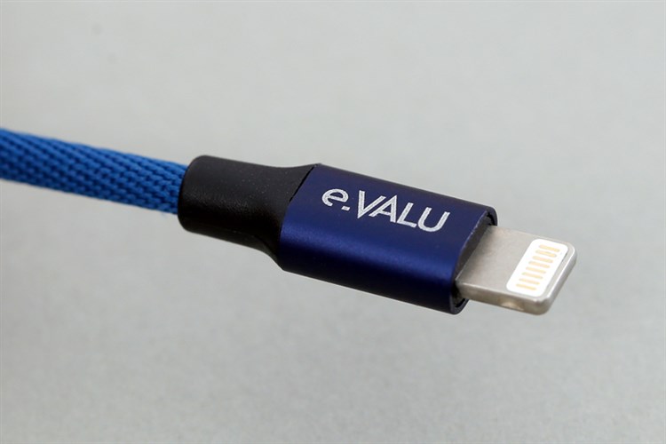 Cáp Lightning 0.2m eValu LTL-02 Màu Xanh Navy
