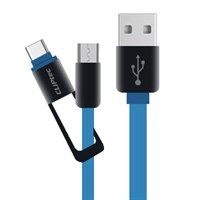 So sánh chi tiết Cáp sạc Cáp 2 in 1 Cliptec Flat OCC112 vá»i Cáp Type C