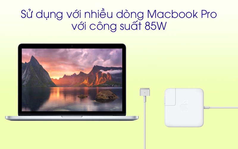 Adapter Sạc 85W Apple Macbook Pro MD506 Trắng phù hợp với các dòng máy khác nhau Adapter Sạc 85W Apple Macbook Pro MD506 Trắng phù hợp với các dòng máy khác nhau