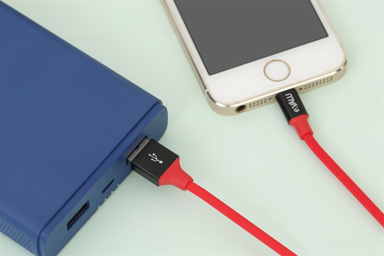 Dây cáp Lightning 2 m e.VALU LTL-04 Màu Đỏ
