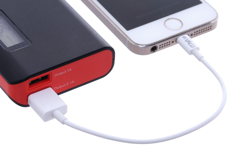 Cáp Lightning 20cm eValu AL01-200 - Sạc pin cho điện thoại bằng pin sạc dự phòng Dây cáp Lightning 0.2 m eValu AL01-200 - Sạc pin cho điện thoại bằng pin sạc dự phòng