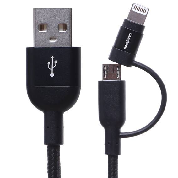 Dây cáp 2 in 1 Lightning và Micro USB 