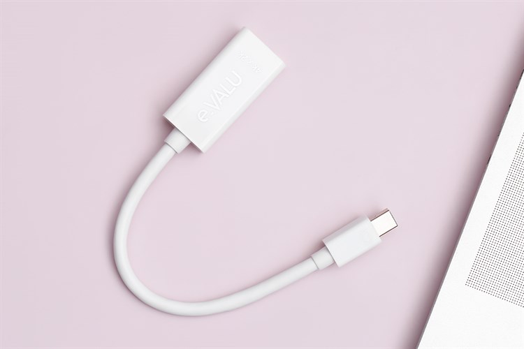 Cáp chuyển Mini DisplayPort - HDMI Female 14 cm e.VALU LT8611SX Màu Trắng