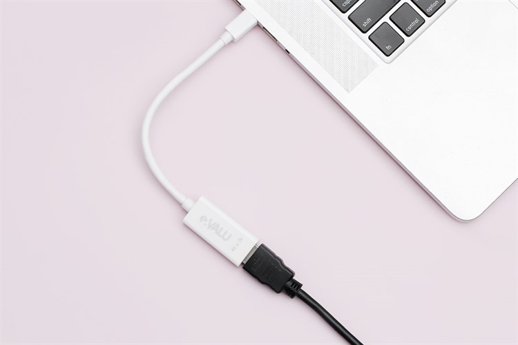 Cáp chuyển Mini DisplayPort - HDMI Female 14 cm e.VALU LT8611SX Màu Trắng