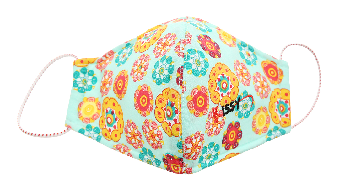 Khẩu trang vải Kissy 3 lớp có họa tiết size L hộp 1 cái - 12