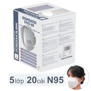 Khẩu trang y tế Promask N95 FFP2 5 lớp hộp 20 cái