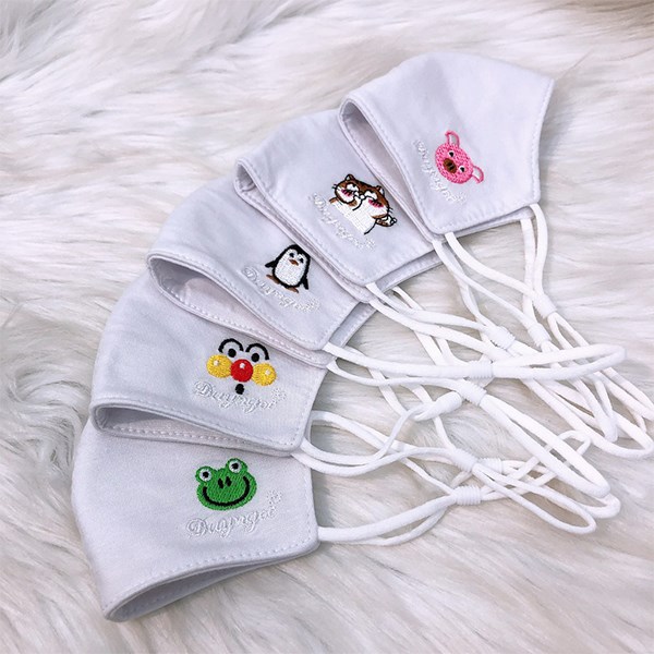 Khẩu trang vải cho bé Duy Ngọc họa tiết thú 1 lớp - Màu ngẫu nhiên - AVAKids.com