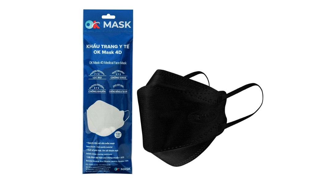 Khẩu trang ok mask có đạt chuẩn chống vi khuẩn?