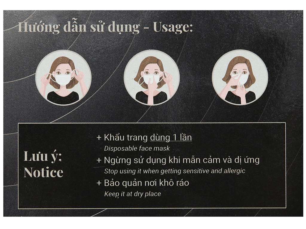 Khẩu trang y tế Famapro Active than hoạt tính 4 lớp 50 cái 5