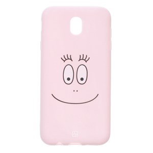 Ốp lưng Galaxy J7 Pro Nhựa dẻo Solid Priint I JM JM170710 Mặt Cười Hồng