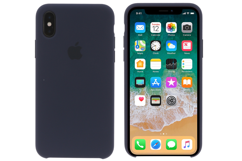 Ốp lưng iPhone X Silicone Apple MQT32 Xanh Dương Màu Xanh Dương