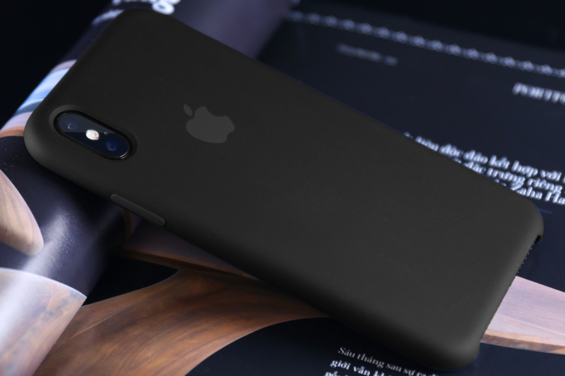 Ốp lưng iPhone X Silicone Apple MQT12 Đen Màu Đen