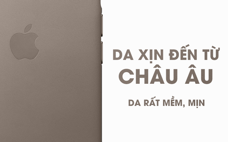 Ốp lưng iPhone X da Apple MQT92 Xám Nâu Ốp lưng iPhone X da Apple MQT92 Xám Nâu