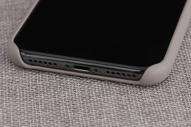 Ốp lưng iPhone X da Apple MQT92 Xám Nâu Màu Xám