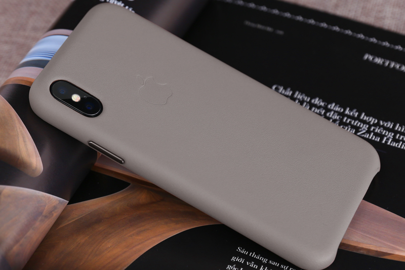 Ốp lưng iPhone X da Apple MQT92 Xám Nâu Màu Xám