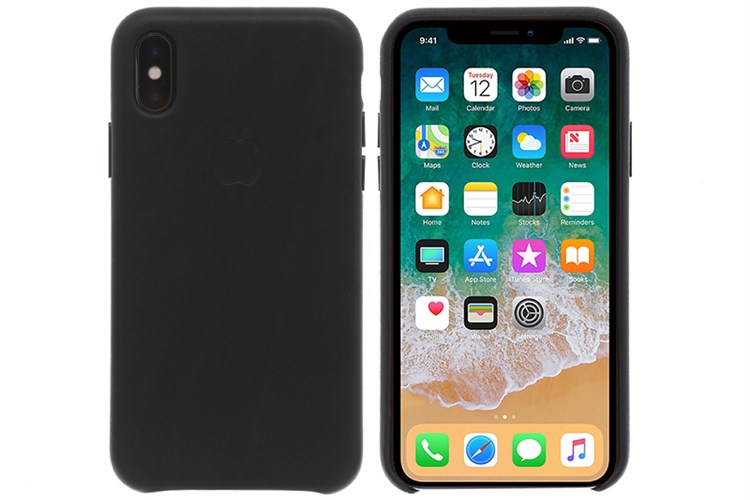 Ốp lưng iPhone X da Apple MQTD2 Đen Màu Đen