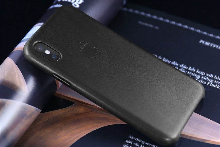 Ốp lưng iPhone X da Apple MQTD2 Đen Màu Đen