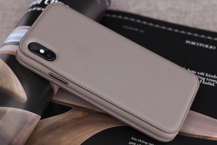 Ốp lưng iPhone X Nấp gập Folio Apple MQRY2 Màu Nâu