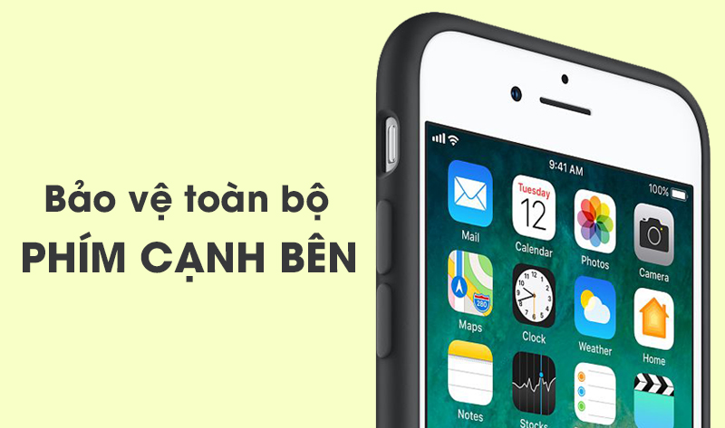 Ốp lưng iPhone 8 - iPhone 7 Silicone Apple MQGK2 Đen