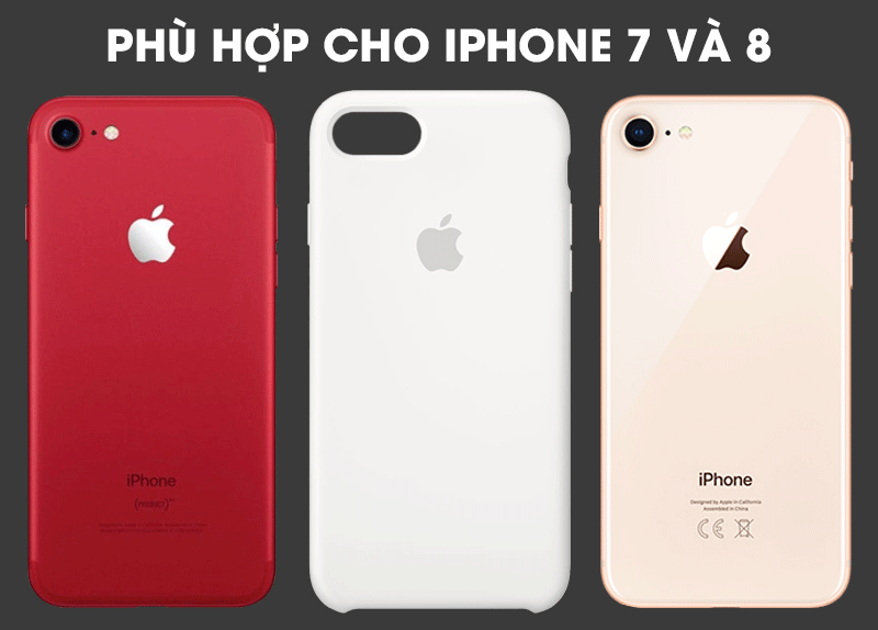 Ốp lưng iPhone 8 - iPhone 7 Silicone Apple MQGL2 Trắng