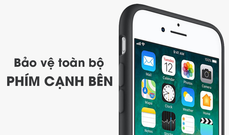 Ốp lưng iPhone 8 Plus - 7 Plus Silicone Apple MQGW2 Đen