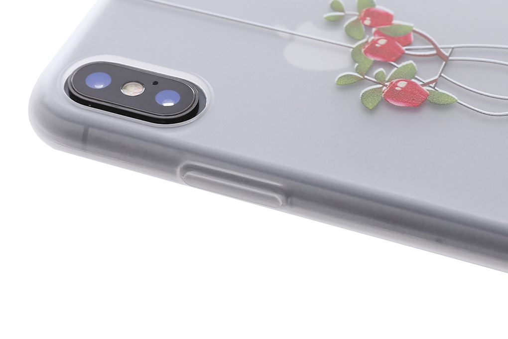 Ốp lưng iPhone X Nhựa dẻo Solid Printing JM JM171114 Giỏ táo