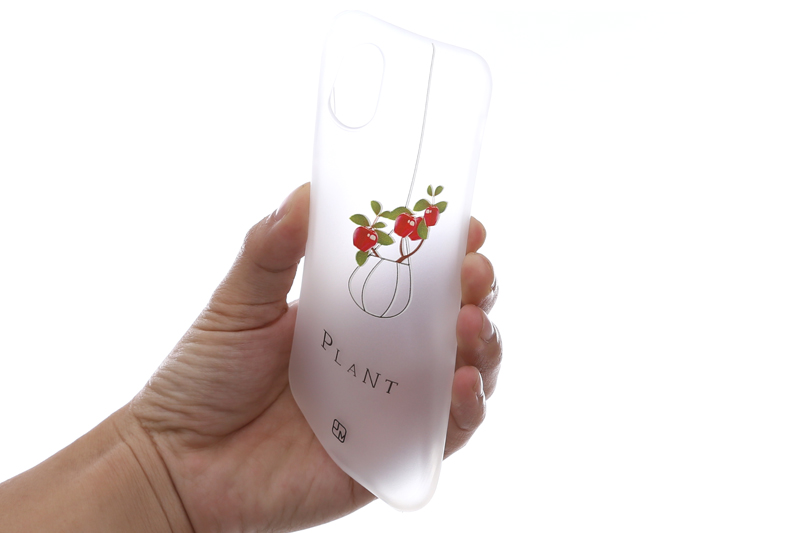 Ốp lưng iPhone X Nhựa dẻo Solid Printing JM JM171114 Giỏ táo