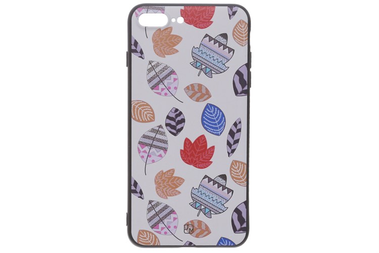 Ốp lưng iPhone 7 Plus - 8 Plus Nhựa dẻo Solid Printing JM JM171110 Lá Màu Trắng