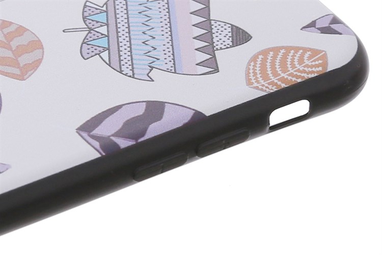 Ốp lưng iPhone 7 Plus - 8 Plus Nhựa dẻo Solid Printing JM JM171110 Lá Màu Trắng