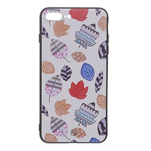 Ốp lưng iPhone 7 Plus - 8 Plus Nhựa dẻo Solid Printing JM JM171110 Lá