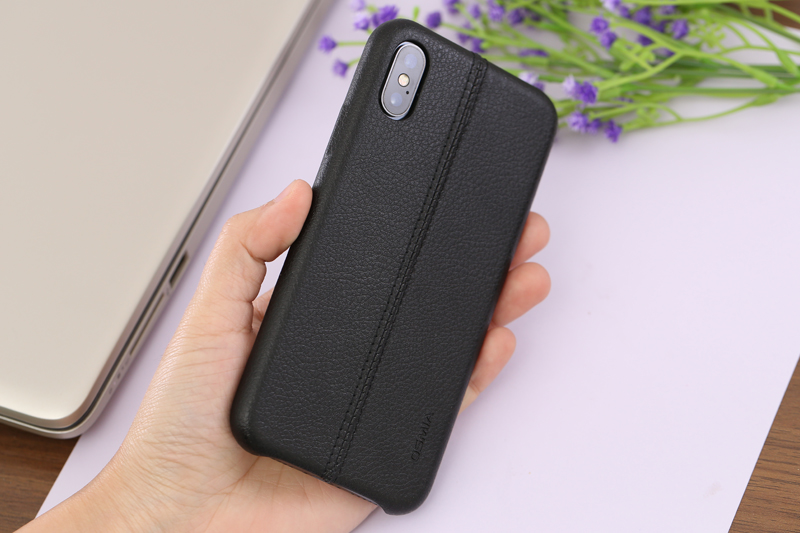 Ốp lưng iPhone X Nhựa dẻo Lichi Pu Case OSMIA