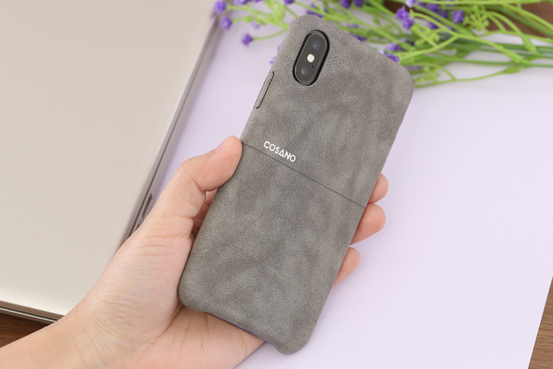 Ốp lưng iPhone X Nhựa dẻo Matte Skin PU COSANO