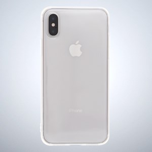 Ốp lưng iPhone X Nhựa dẻo New COSANO Trắng Nude