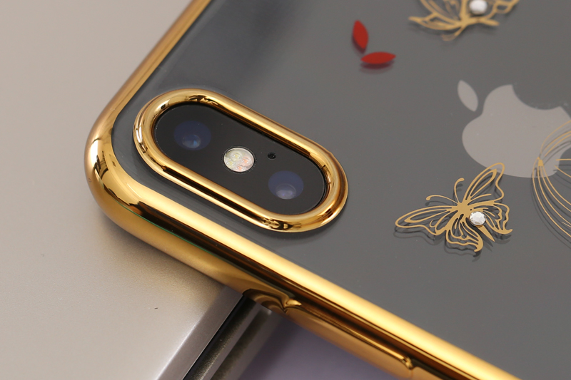 Ốp lưng iPhone X Nhựa dẻo Electroplate printing OSMIA Cô gái