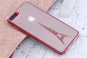 Ốp lưng iPhone 7 Plus/ 8 Plus Nhựa dẻo Crystal COSANO SR170809 Tháp Eiffel