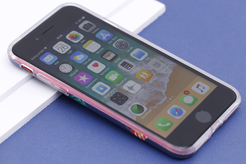 Ốp lưng iPhone 7-8 Nhựa dẻo Matte IMD 1.0MM OSMIA CK161030 Màu Xanh Dương