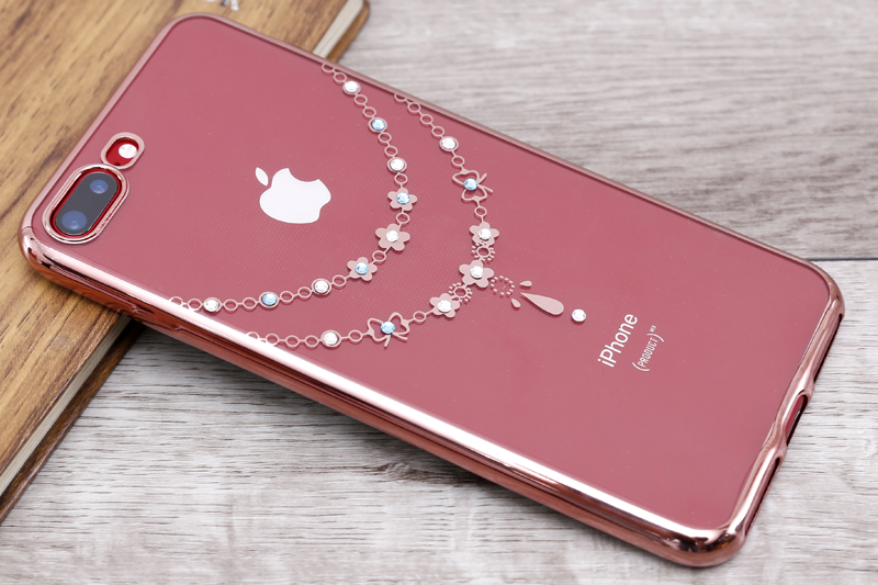 Ốp lưng iPhone 7 Plus - 8 Plus Nhựa dẻo electroplate with diamond OSMIA CK170802