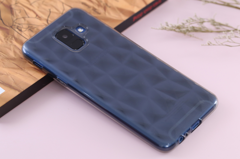 Ốp lưng Galaxy A6 Nhựa dẻo Slim TPU Jewel COSANO xám Màu Xám