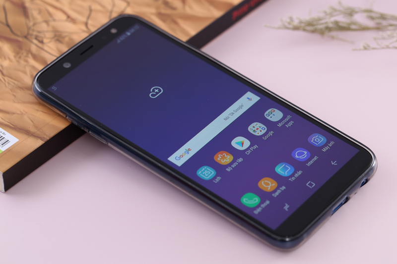 Ốp lưng Galaxy A6 Nhựa dẻo Slim TPU Jewel COSANO xám Màu Xám